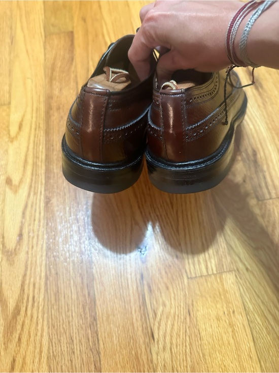 Vintage sears Men\'s Brown Wingtip Dress Shoes - Classic Leather size 9 1/2 main image 2
